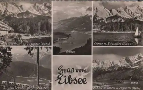 Eibsee - u.a. mit Zugspitze - 1953