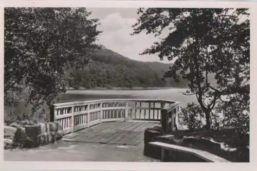 Eutin - Holsteinische Schweiz - Angelbrücke Ukleisee - ca. 1955