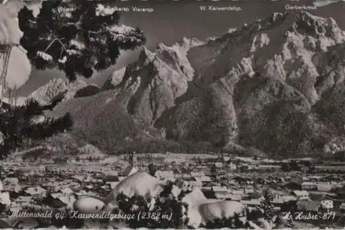 Mittenwald - gegen Karwendelgebirge - 1955