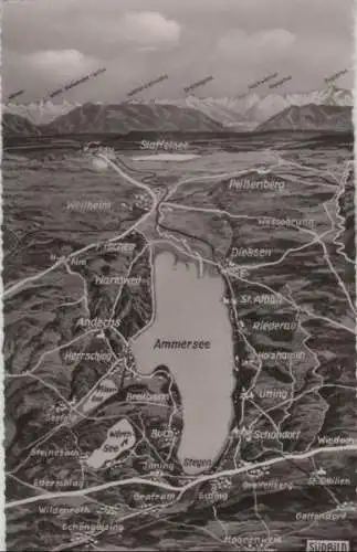 Ammersee - Übersichtspanorama - ca. 1960