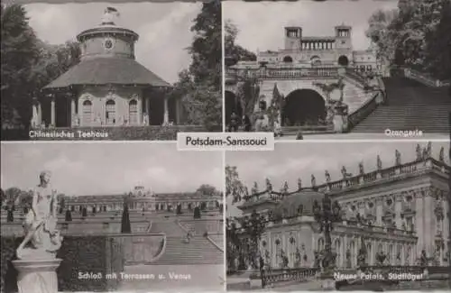 Potsdam - Sanssouci, u.a. Schloß mit Terrassen und Venus - 1967