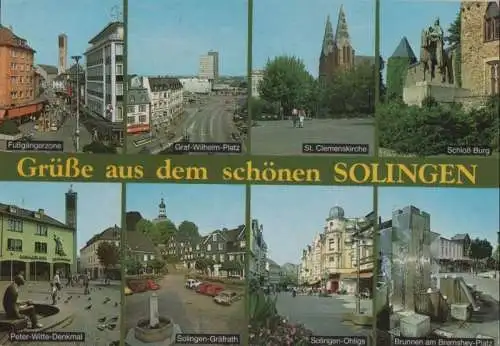 Solingen - u.a. Brunnen am Bremshey-Platz - 1988