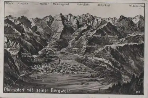 Oberstdorf - mit seiner Bergwelt - ca. 1935