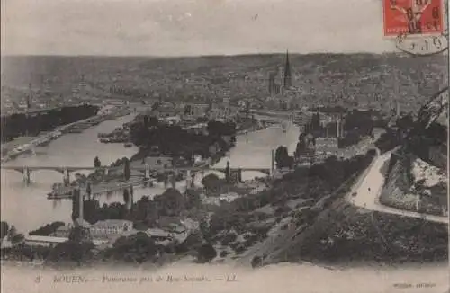 Frankreich - Frankreich - Rouen - Panorama - 1910