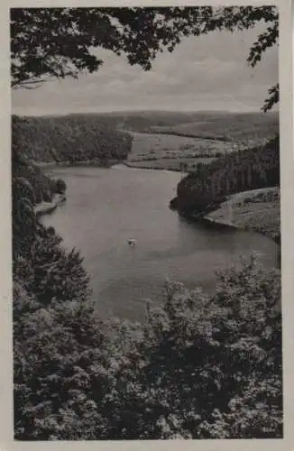 Bad Lobenstein-Saaldorf - Blick vom Heinrichstein auf den Stausee - 1951