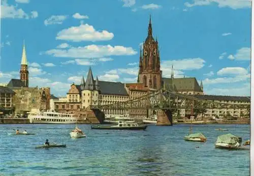 Frankfurt Main - Mainufer mit Dom