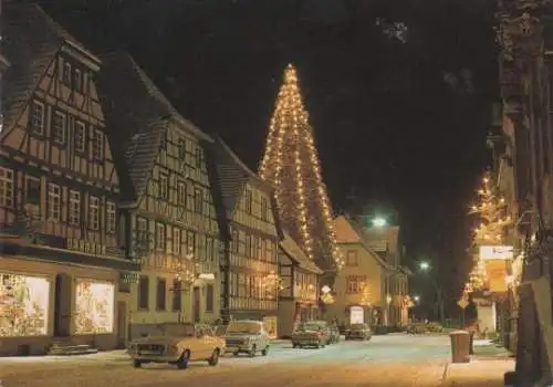 Zell a.H./Schwarzwald mit größtem Christbaum Deutschlands - 1990