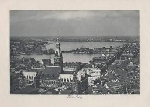 Hamburg - unbedruckte Rückseite - ca. 1955