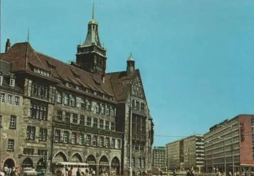 Karl-Marx-Stadt, Chemnitz - Markt mit Rathaus - 1975