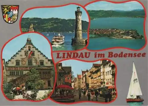 Lindau - 4 Teilbilder - ca. 1975