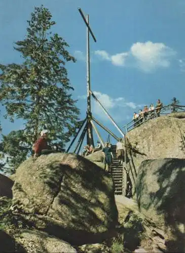 Fichtelgebirge, Luisenburg - Gipfelkreuz