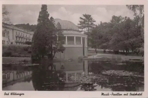 Bad Wildungen - Musik-Pavillon mit Badehotel - ca. 1955