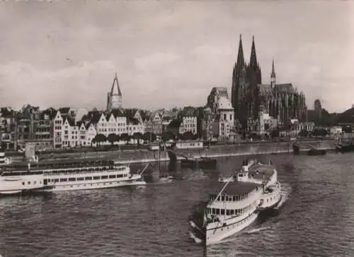 Köln - Rheinansicht - ca. 1970