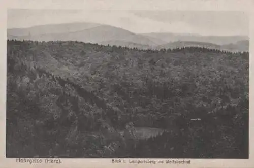 Braunlage - Hohegeiss - Wolfsbachtal v. Lampertsberg - ca. 1955