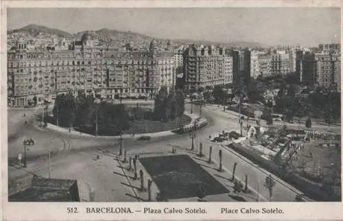 Spanien - Spanien - Barcelona - Plaza Calvo Sotelo - 1955