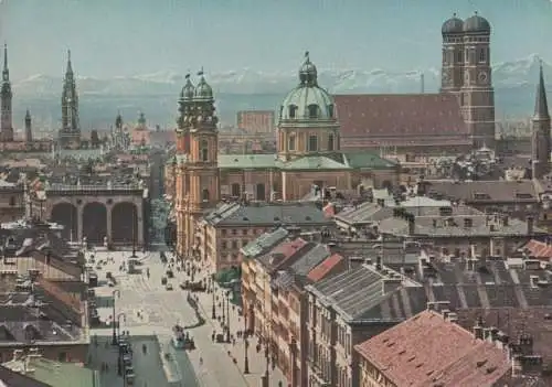 München - Blick von der Ludwigskirche - ca. 1970