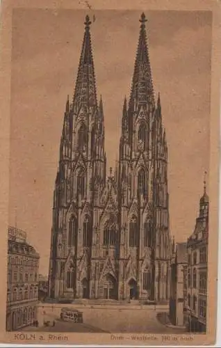 Köln - Dom Westseite - 1920