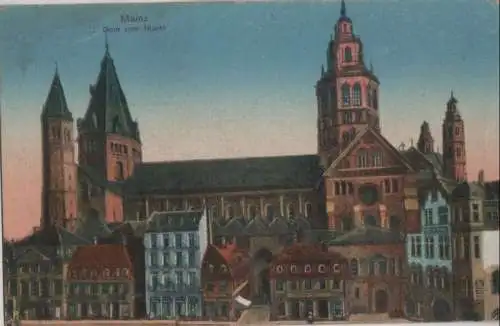 Mainz - Dom vom Markt - 1919