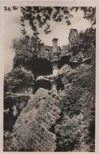 Heidelberg - Schloß, der gesprengte Turm - ca. 1960