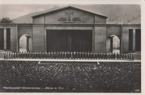 Oberammergau - Bühne mit Chor - ca. 1955