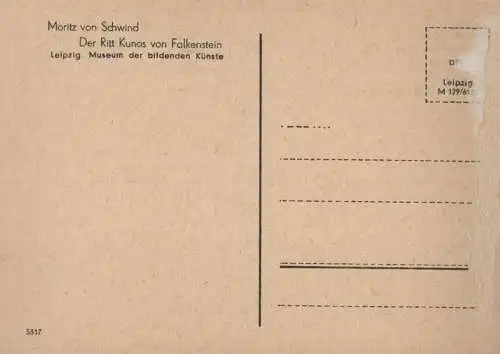 Guinea - Moritz von Schwind Der Ritt Kunos von Falkenstein