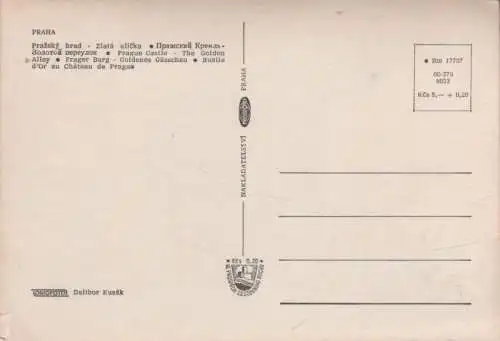 Tschechien - Prag - Praha - Tschechien - Goldenes Gässchen