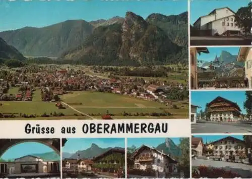 Oberammergau - 8 Teilbilder - ca. 1975