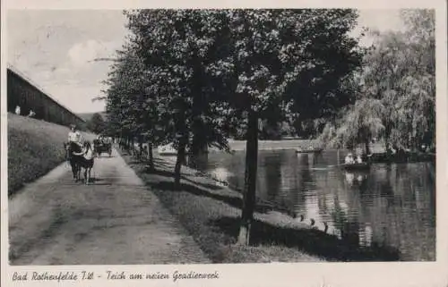 Bad Rothenfelde - Teich am neuen Gradierwerk - 1954