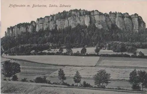 Sächsische Schweiz - Pfaffenstein mit Barbarine - 1924