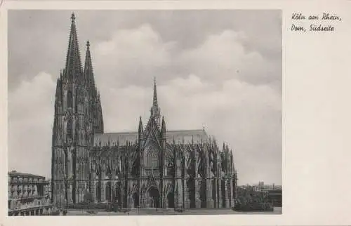 Köln - Dom, Südseite - ca. 1955