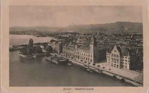 Schweiz - Schweiz - Zürich - Stadthausquai - 1912