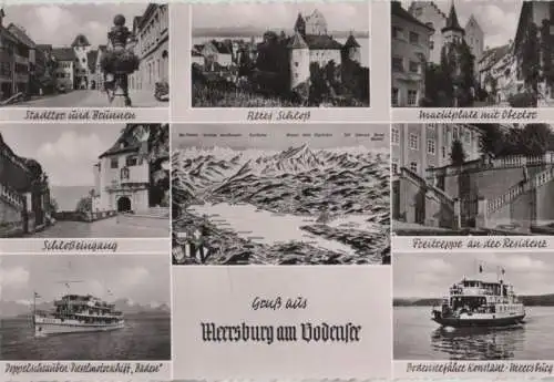 Meersburg - u.a. Schloßeingang - ca. 1960