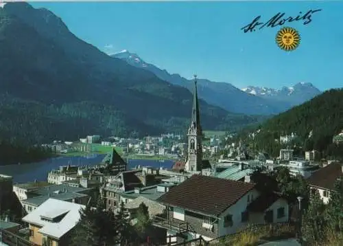 Schweiz - Schweiz - St. Moritz - mit dem See - ca. 1985