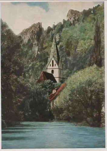 Blaubeuren - Partie an der Blau - ca. 1955