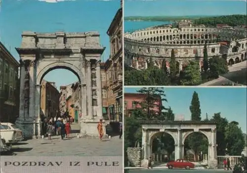 Kroatien - Kroatien - Pula - 3 Teilbilder - ca. 1980