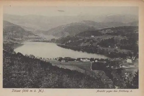 Titisee - Ansicht gegen den Feldberg