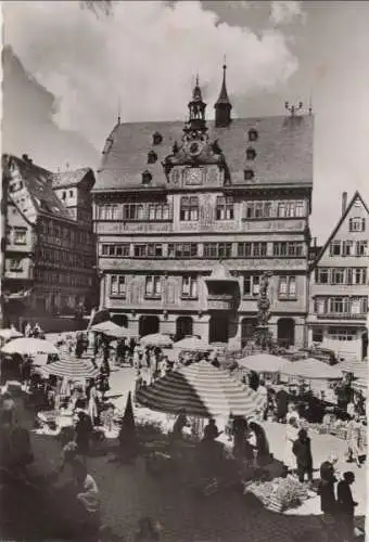 Tübingen - Marktplatz mit Rathaus