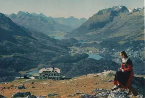 Schweiz - Muottas Muragl - Schweiz - Blick auf das Oberengadin