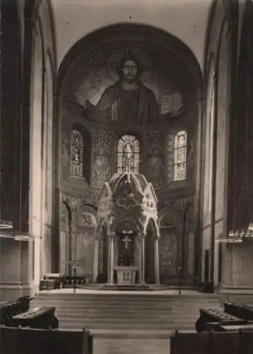 Maria Laach (Glees) - Abteikirche, Ostchor mit Hochaltar - ca. 1960