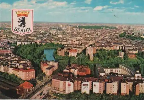 Berlin, Westteil - Blick vom Funkturm - ca. 1975