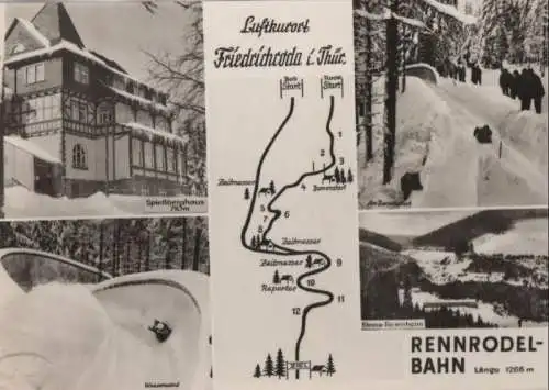 Friedrichroda - Rennrodelbahn - 1968