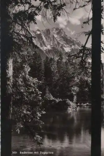 Badersee - mit Zugspitze - ca. 1955