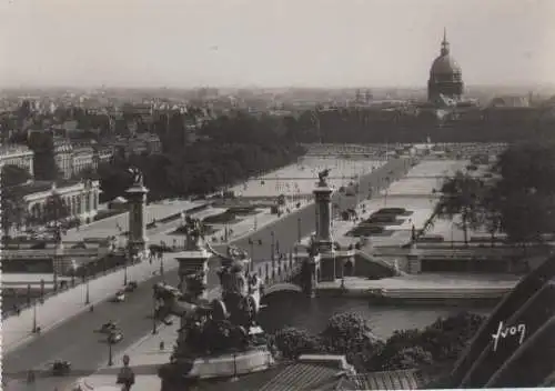 Frankreich - Frankreich - Paris - Pont Alexandre III, esplanade et hotel des Invalides - ca. 1945