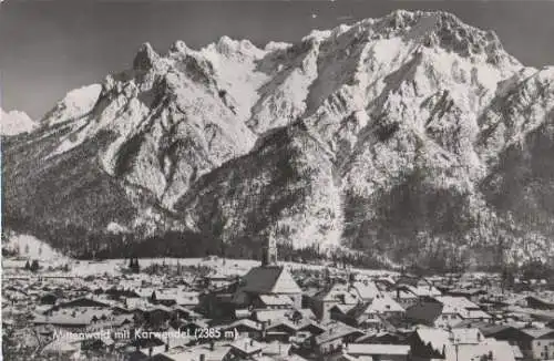 Mittenwald mit Karwendel - 1960