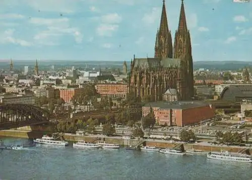 Köln - Dom und Dampferanlegestellen - ca. 1980