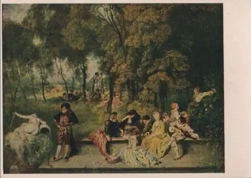 Antoine Watteau Gesellige Unterhaltung