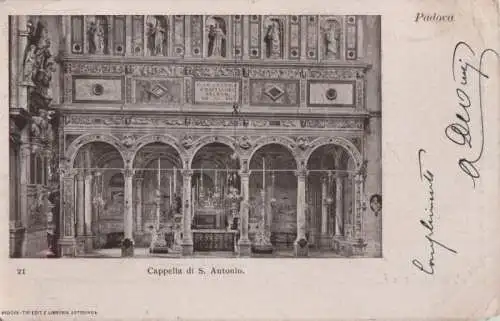 Italien - Italien - Padua - Padova - Cappella di S. Antonio - ca. 1910