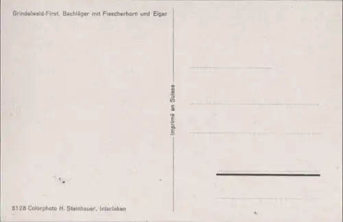 Schweiz - Grindelwald - Schweiz - First, Bachläger