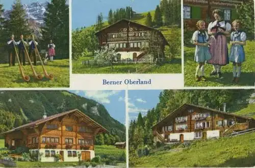 Schweiz - Berner Oberland - Schweiz - Häuser und Trachten