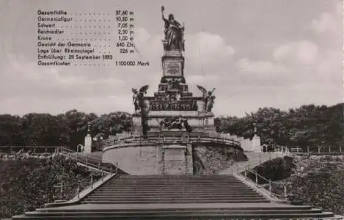 Rüdesheim, Niederwalddenkmal - 1958